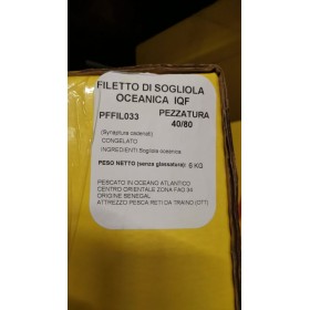 FILETTO DI SOGLIOLA OC. 40/80 S/P IQF